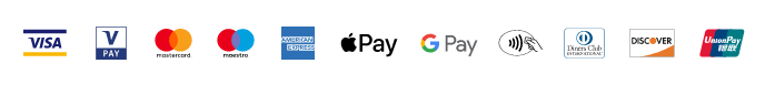Akzeptierte Zahlungsarten: Kreditkarten, Bankomat, PayPal